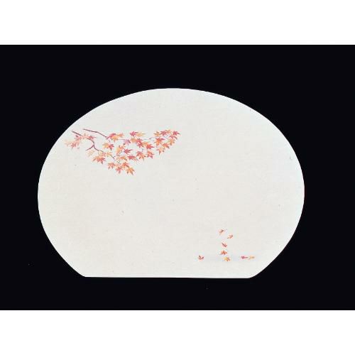 尺3半月枯淡懐石まっと(100枚入) 紅葉