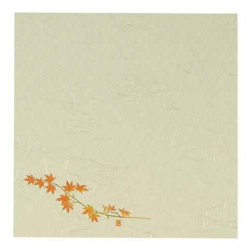 5寸懐紙 四季の花(100枚入) S5-11 赤もみじ