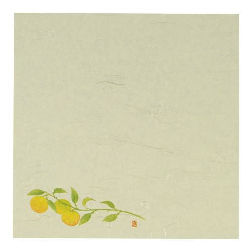 5寸懐紙 四季の花(100枚入) S5-14 ゆず