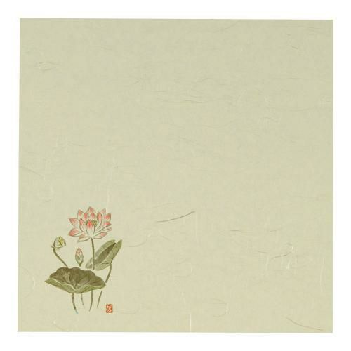 5寸懐紙 四季の花(100枚入) S5-18 はす・仏事