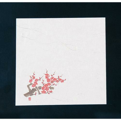 ニュー四季懐紙 4寸(100枚入) NS-75 梅