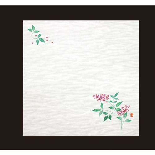 耐油しぼり懐敷 4寸(100枚入) 南天 TA-E03