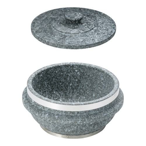 長水 石焼釜 補強付(フタ付き) YS-0220A 20cm