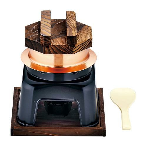 TKG 純銅 てん火 釜めしセット (一合炊)