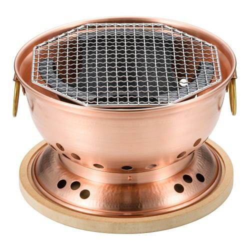 銅 炭用水コンロ(台付)