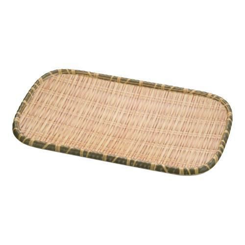 竹風メラミンプレート巻渕青 角細 小