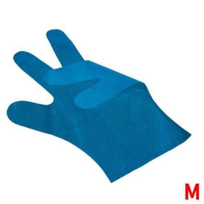 サクラメン手袋 デラックス(100枚入)M ブルー 35μ