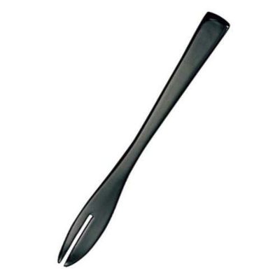 【木製 本漆 フォーク 黒 全長130(08345)】/業務用/グループA