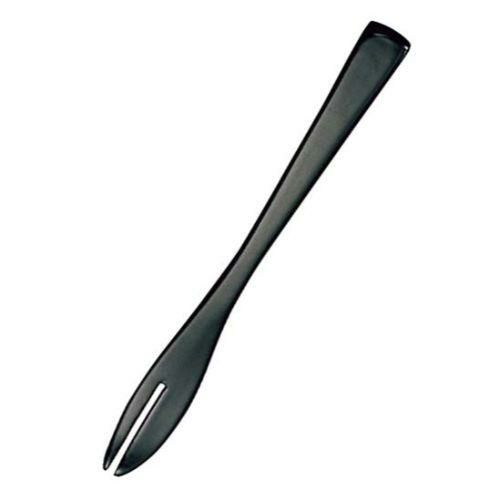 【木製 本漆 フォーク 黒 全長130(08345)】/業務用/グループA