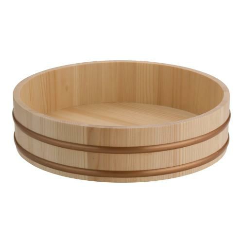 天然木盛込桶 クリアー(樹脂タガ仕様) 桶のみ 尺2 30009