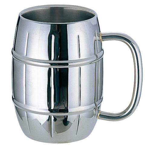 18-8ビアージョッキー 16オンス (二重構造)