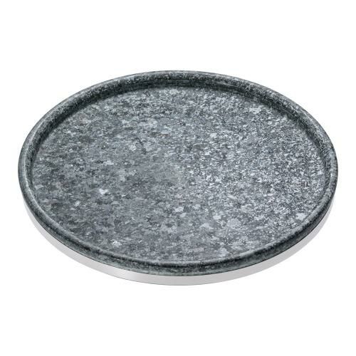 長水石焼マルチプレート補強リング付 YS-0828B 28cm