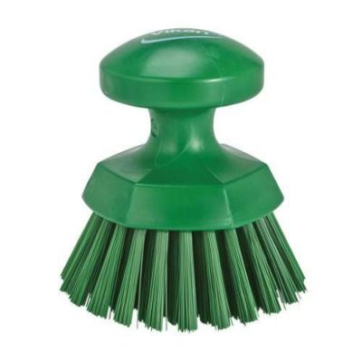 ヴァイカン ハンドブラシ丸 ハードタイプ 38852 グリーン