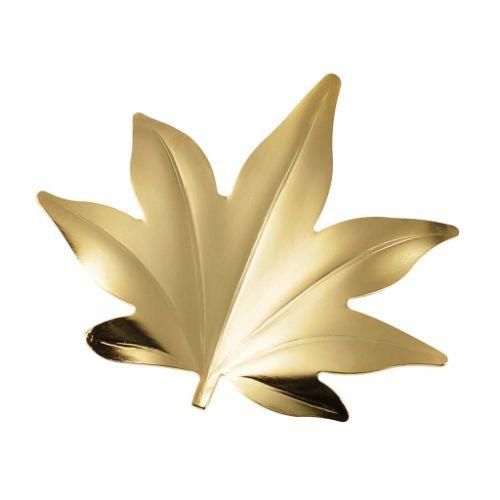 18-8 葉枝(はし)おき 紅葉 ゴールド /業務用食器