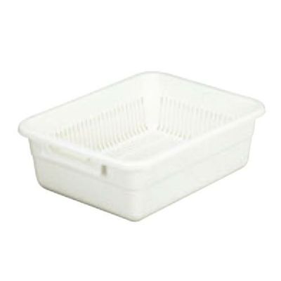 【アシスト 水切りカゴ No.3 ベージュ】 幅370×奥行285×高さ130(mm)/業務用/小物送料