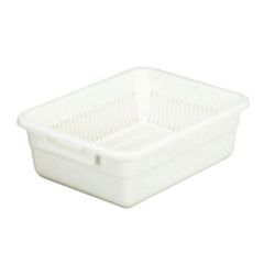 【アシスト 水切りカゴ No.4 ベージュ】 幅320×奥行250×高さ115(mm)/業務用/小物送料