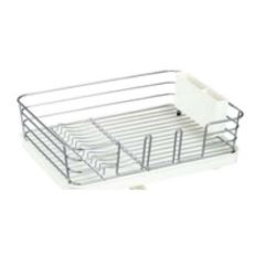 【Nポゼ 縦横兼用クリアコート水切り スタンダード ホワイト 551192】 幅302×奥行390×高さ128(mm)/業務用/グループA