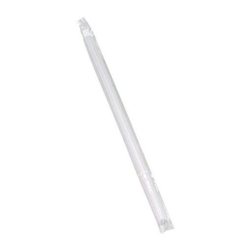 カラーストロー(500本入)ストレート クリア 6×210