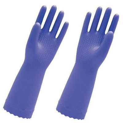 エステー 手袋 バイオレット No.100 M 厚手 ビニール