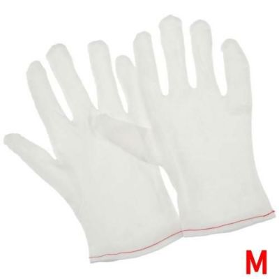 綿スムス手袋(12双入)M 3-7269-02