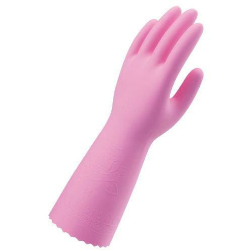 ショーワ 厚手手袋 ビニトップ M ピンク