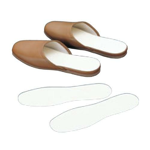 スリッパ 中敷シート 和紙君(個別包装無)100組入 ZA-01A 幅80×奥行255mm