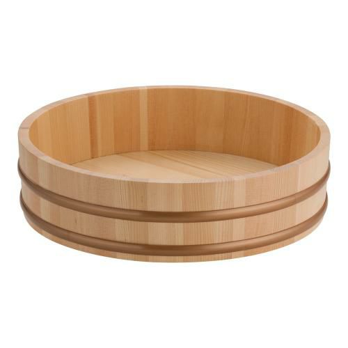 天然木盛込桶 クリアー(樹脂タガ仕様) 桶のみ 尺1 30008