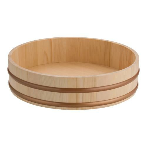 天然木盛込桶 クリアー(樹脂タガ仕様) 桶のみ 尺3 30010