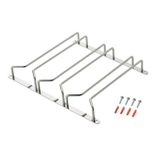 クロームメッキ グラスハンガー 3連