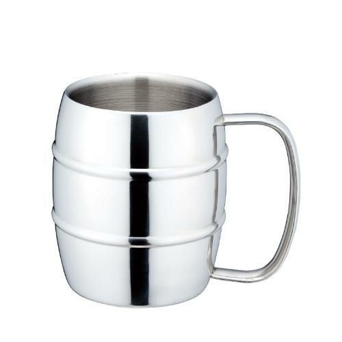 18-8 ビアージョッキー 10オンス (二重構造)