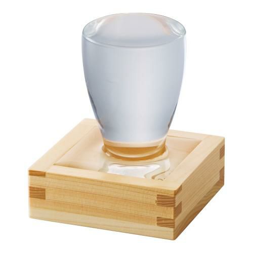 スタッキング桧・1/2合桝 クリアー塗装付