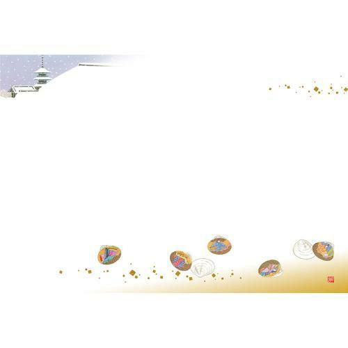 尺3 テーブルマット(100枚入) 貝合せ No.519