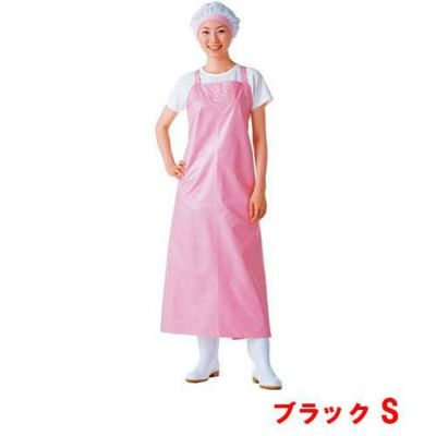 マイティクロス エプロン 胸当 E-1001-7 ブラック S