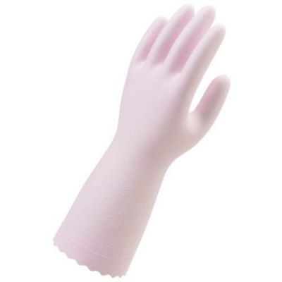 ショーワ 薄手手袋 ビニトップ S ピンク