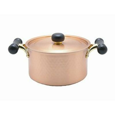 銅IHアンティック 両手鍋 IH-102 20cm