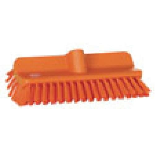 ヴァイカン アングルデッキブラシ ハードタイプ 70477 オレンジ