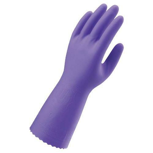ショーワ 厚手手袋 ビニトップ L バイオレット