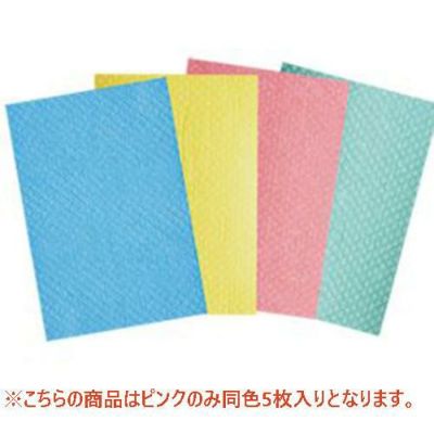 吸水スポンジクロスII 5枚入 ピンク