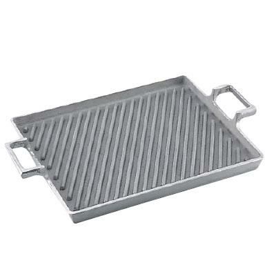 ステーキパン 角型 斜溝付 アルミイモノ 外寸355×240