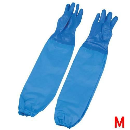 エステー ニトリル耐油手袋 腕カバー付 No.660 M