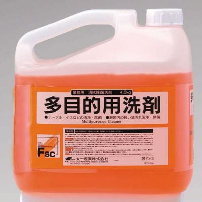 ファースト・除菌マルチクリーナー 4.5kg 4本入(多目的用洗剤)