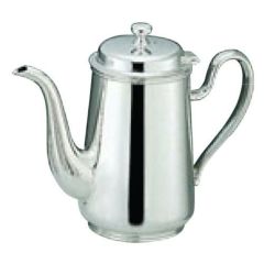 H 洋白 ウエスタン型 コーヒーポット 15人用 二種メッキ