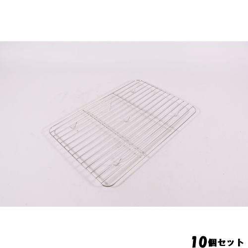 【10セット】18-8角バット網 8枚取 