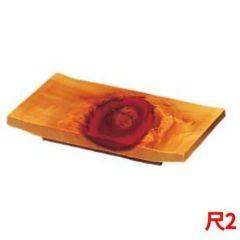 ひのき 紅節 盛皿 尺2 360×240×H30