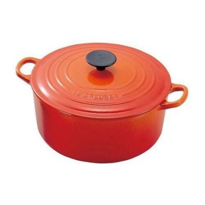 ル・クルーゼ(LE CREUSET) トラディション ココットロンド 16- 2501 オレンジ