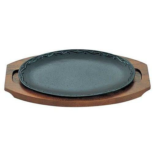 アサヒ 鉄 ステーキ皿 A-104-32 唐草