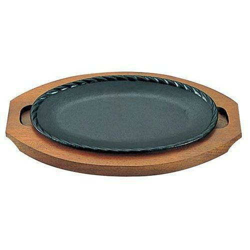 アサヒ 鉄 ステーキ皿 A-117-38 縄目 幅283×奥行177(mm)