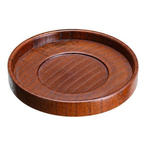 木製 スタッキング茶托 目摺り
