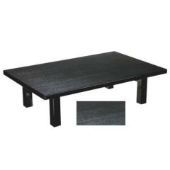 和風テーブル 座卓 1-915-22 メラミン 黒木目(折足)/業務用/新品/送料