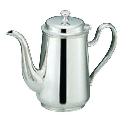 H 洋白 ウエスタン型 コーヒーポット 5人用 二種メッキ